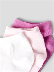 NAME IT 3-Pak Ankel Strømper Vira Cradle Pink 